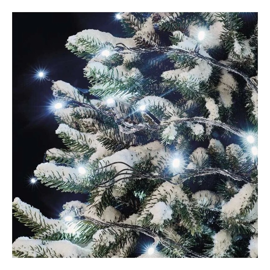 Instalație luminoasă LED pentru exterior, 50 LED / 5 m, IP44, alb rece