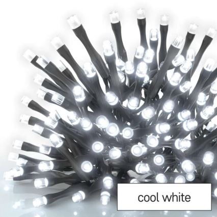 Instalație luminoasă LED pentru exterior, 50 LED / 5 m, IP44, alb rece