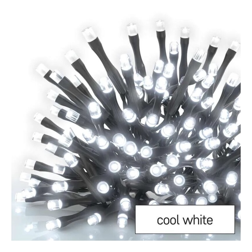 Instalație luminoasă LED pentru exterior, 50 LED / 5 m, IP44, alb rece