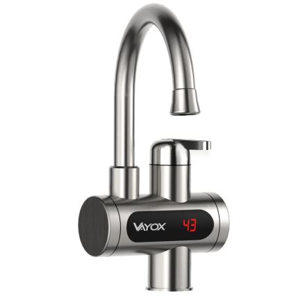 Instant de apă caldă cu afișaj LED 3000W/230V IPX4 crom mat