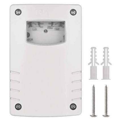 Întrerupător crepuscular 1800 W / 230 V, IP65, alb