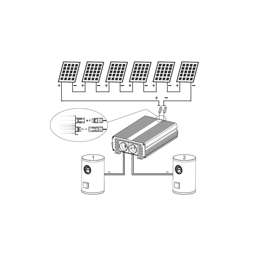 Invertor solar pentru încălzirea apei ECO Solar Boost MPPT-3000, 3 kW
