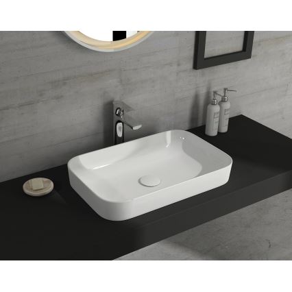 Isvea - Lavoar pentru blat AQUA 50x38 cm ceramică/alb
