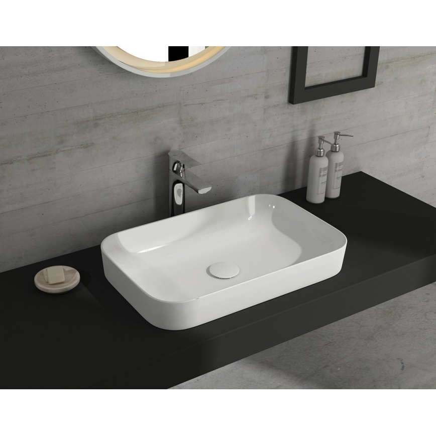Isvea - Lavoar pentru blat AQUA 50x38 cm ceramică/alb