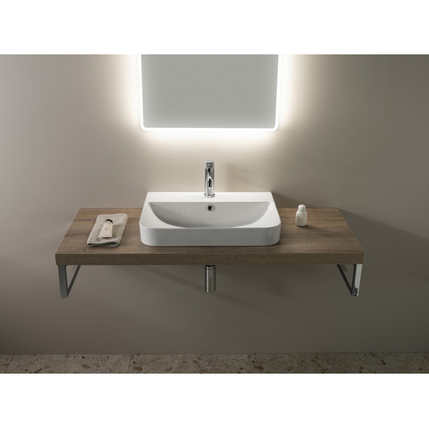Isvea - Lavoar pentru blat SOTT AQUA 57x44 cm ceramică/alb
