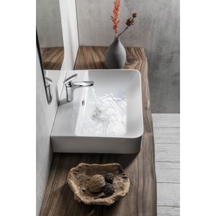 Isvea - Lavoar pentru blat/suspendat SOTT AQUA 60,5x50 cm ceramică/alb