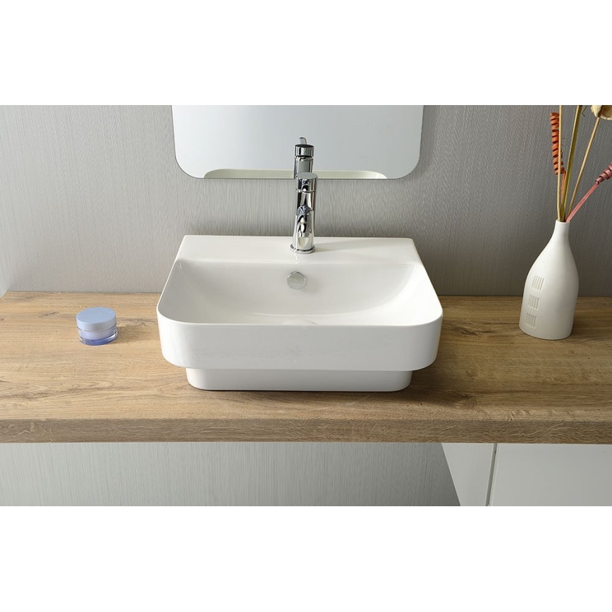 Isvea SOTT AQUA lavoar pentru blat 48x42 cm ceramică/alb