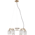 ITALUX - Candelabru suspendat cu cablu SIMONA, 6xE14/40W/230V, auriu