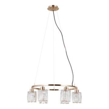 ITALUX - Candelabru suspendat cu cablu SIMONA, 6xE14/40W/230V, auriu