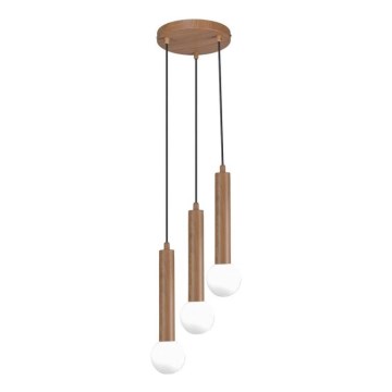 ITALUX - Candelabru suspendat pe cablu FILANO, 3x G9/5W/230V, maro