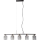 ITALUX - Candelabru suspendat pe cablu SIMONA 5xE14/40W/230V negru/auriu