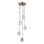 ITALUX - Candelabru suspendat pe cablu TORNO 5xE14/40W/230V, auriu