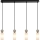 ITALUX - Lampă suspendată pe cablu SANTOS 4xG9/40W/230V neagră