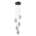 ITALUX - Lustră LED suspendată pe cablu ALANI 5xLED/5,6W/230V 3000K negru/auriu