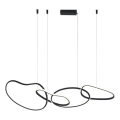 ITALUX - Lustră LED suspendată pe cablu FONTE, 60W, 230V, 3000/4000/6000K, negru