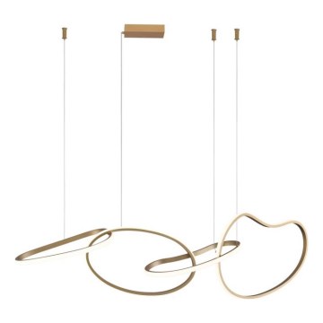 ITALUX - Lustră LED suspendată pe cablu FONTE LED/60W/230V 3000/4000/6000K auriu