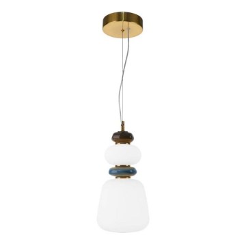 ITALUX - Lustra suspendată pe cablu EVANS LED, 12W, 230V, 3000K, auriu/alb