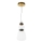 ITALUX - Lustra suspendată pe cablu EVANS LED, 12W, 230V, 3000K, auriu/alb