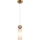 ITALUX - Lustră suspendată pe cablu SANTOS 1xG9/40W/230V aurie