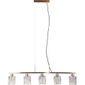 ITALUX - Lustră suspendată pe cablu SIMONA, 5xE14/40W/230V, auriu