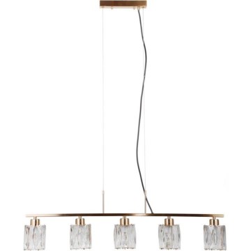 ITALUX - Lustră suspendată pe cablu SIMONA, 5xE14/40W/230V, auriu