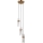 Italux - Lustră suspendată pe cablu TARASO 3xE14/40W/230V, aurie