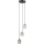 ITALUX - Lustra suspendată pe cablu TORNO 3xE14/40W/230V negru/auriu