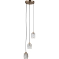 ITALUX - Lustră TORNO suspendată pe cablu, 3xE14/40W/230V, auriu