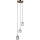 ITALUX - Lustră TORNO suspendată pe cablu, 3xE14/40W/230V, auriu
