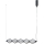 ITALUX - Lustru LED pe cablu SEVILLA LED/25W/230V 3000K negru