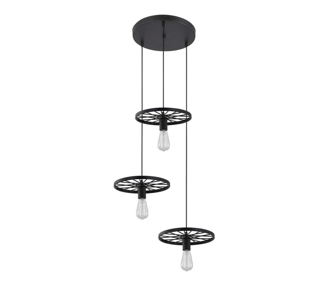 ITALUX MDM-2708-3 BK - Lustră pe cablu FEDERICO 3xE14/40W/230V