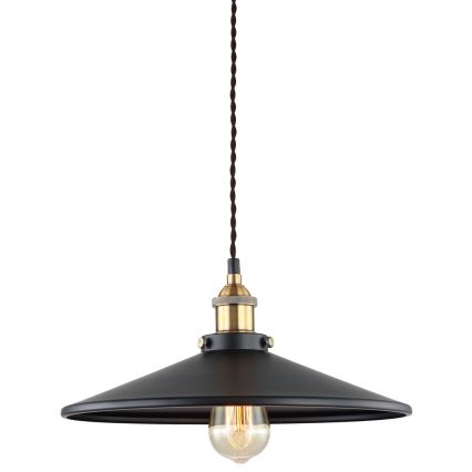 ITALUX - Lustră pe cablu VERDA 1xE27/40W/230V d. 36 cm negru