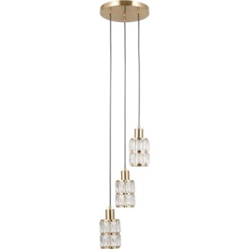 ITALUX - Pendul ALMA pe cablu 3xE27/40W/230V, auriu