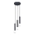 ITALUX - Pendul FILANO pe cablu, 3xG9/5W/230V, negru