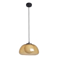 ITALUX - Pendul pe cablu AINALE 1xG9/7W/230V negru/maro fumuriu