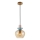 ITALUX - Pendul suspendat pe cablu FANDA 1xE27/40W/230V auriu/bej fumuriu