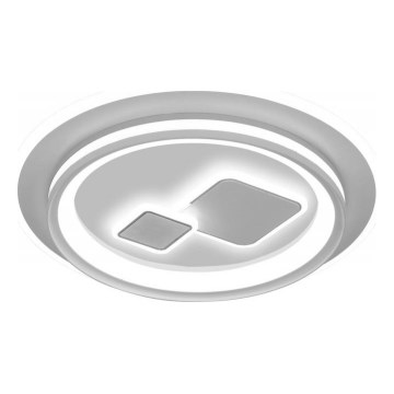 ITALUX - Plafonieră LED dimabilă PARCO, 55W, 230V, 3000-6500K, Ø 50 cm, albă + telecomandă