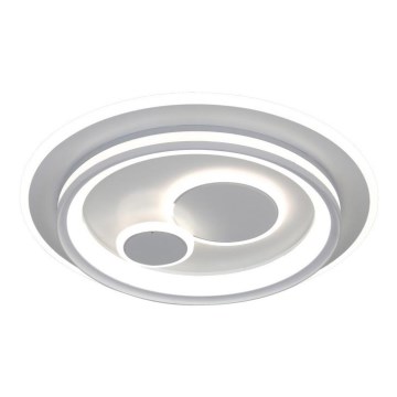 ITALUX - Plafonieră LED dimabilă PARCO, 55W, 230V, 3000–6500K, Ø 50 cm, albă + telecomandă