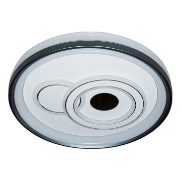 ITALUX - Plafonieră LED dimabilă PORTA, 40 W, 230 V, 3000–6500 K, Ø 50 cm, negru + telecomandă