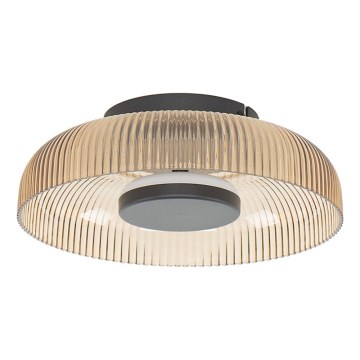 ITALUX - Plafonieră LED PASSO, 8W, 230V, 3000K, Ø25 cm, bej-fumuriu