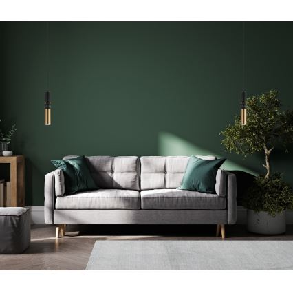 ITALUX - Lustră pe cablu ISIDORA 1xGU10/25W/230V negru/bronz