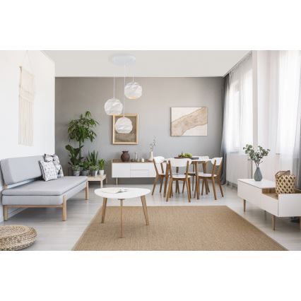 ITALUX - Lustră pe cablu PALERMO 3xE27/40W/230V alb