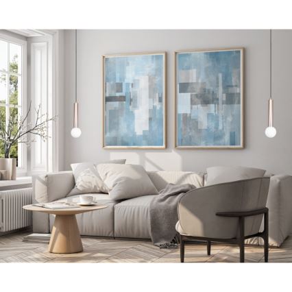 ITALUX - Lustră suspendată FILANO 1xG9/5W/230V aur roz