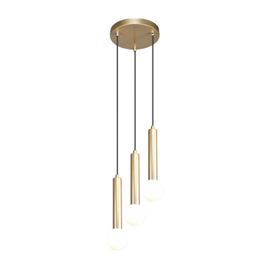 ITALUX - Lustra pe cablu FILANO 3xG9/5W/230V auriu