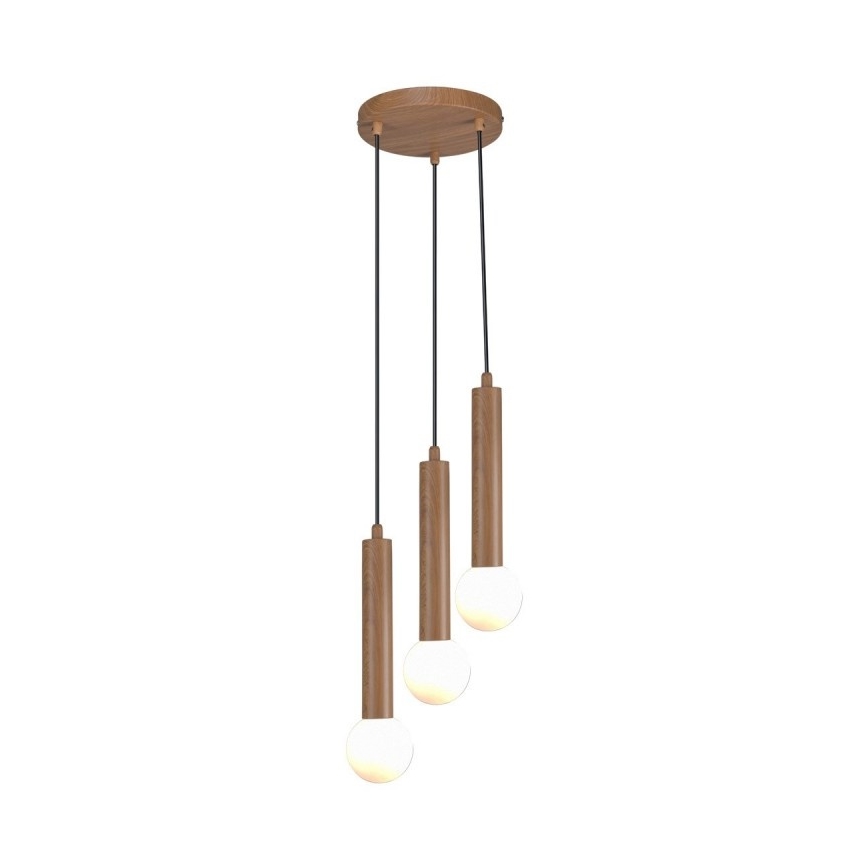 ITALUX - Candelabru suspendat pe cablu FILANO, 3x G9/5W/230V, maro