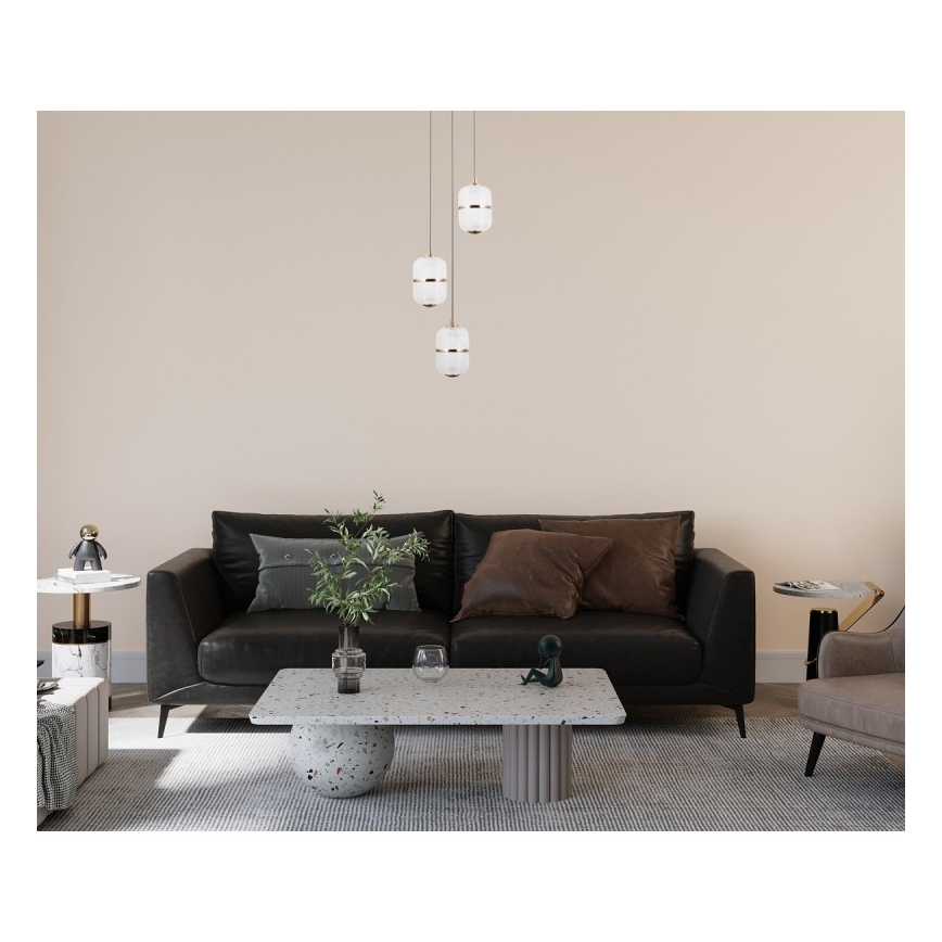 ITALUX - Lustră LED pe cablu ALANI 3xLED/5W/230V 3000K aurie