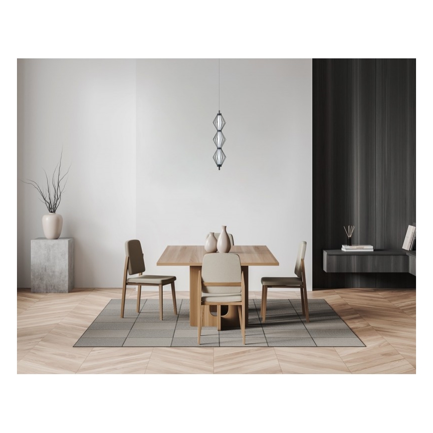 ITALUX - Lustru LED suspendat SEVILLA LED/15W/230V 3000K negru
