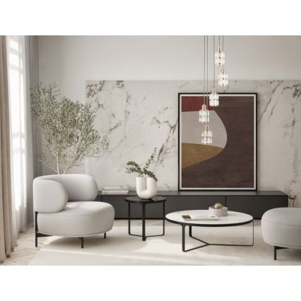 ITALUX - Candelabru pe cablu ALMA 5xE27/40W/230V auriu