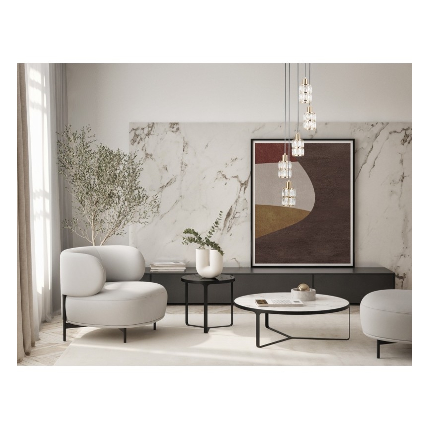 ITALUX - Candelabru pe cablu ALMA 5xE27/40W/230V auriu