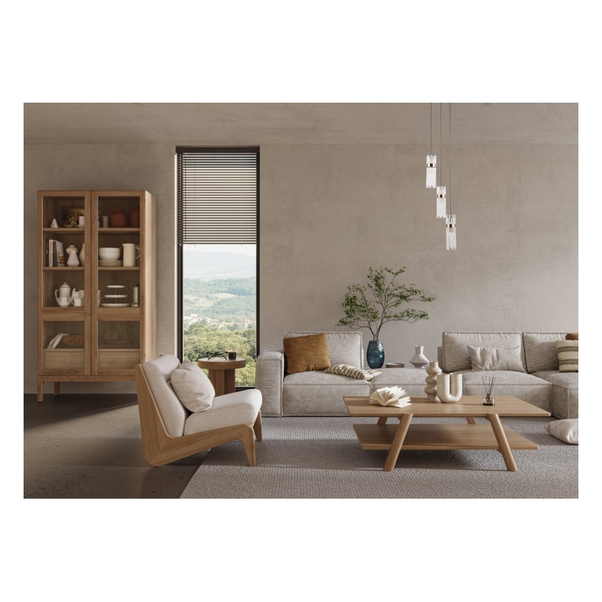 Candelabru suspendat pe cablu TARASO, 3xE14/40W/230V, negru/auriu - ITALUX